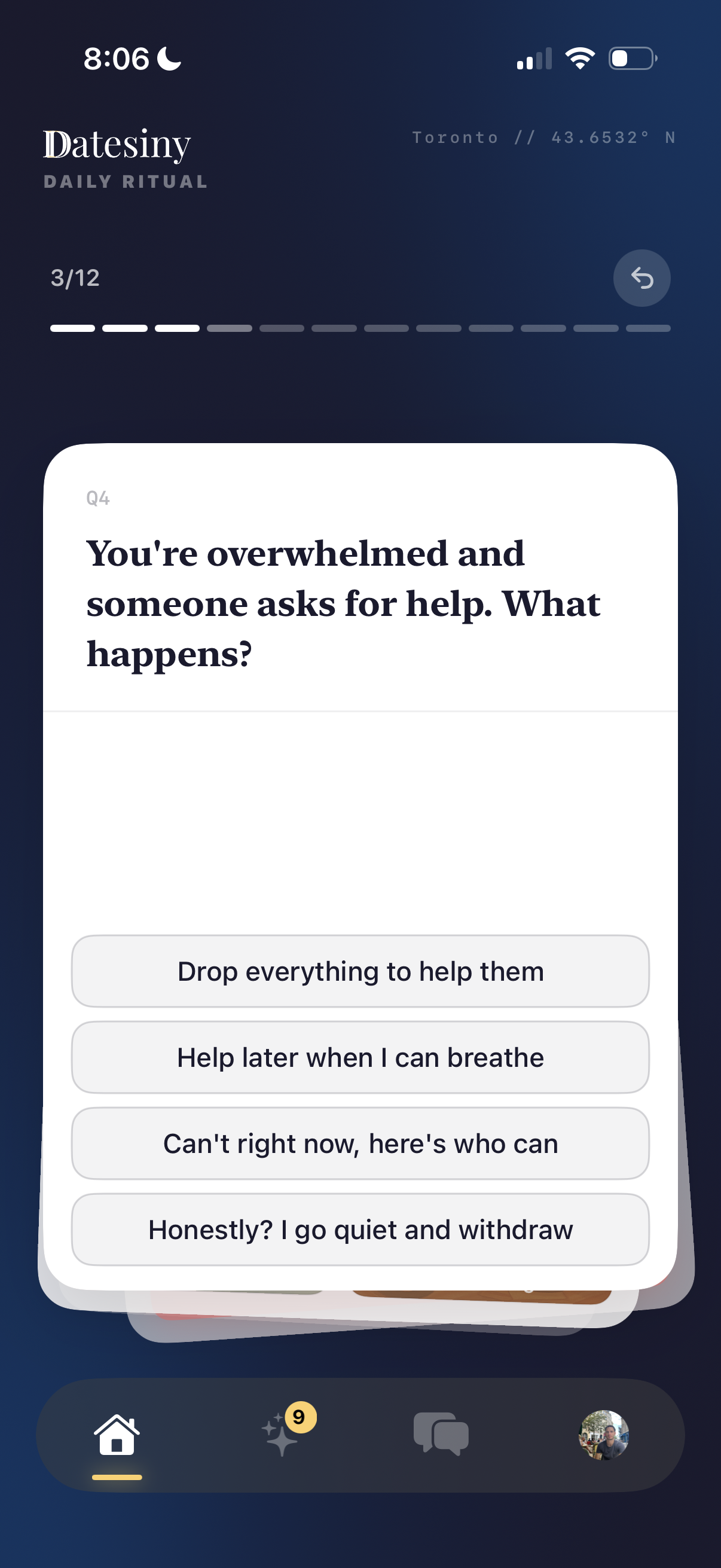 Daily question question type